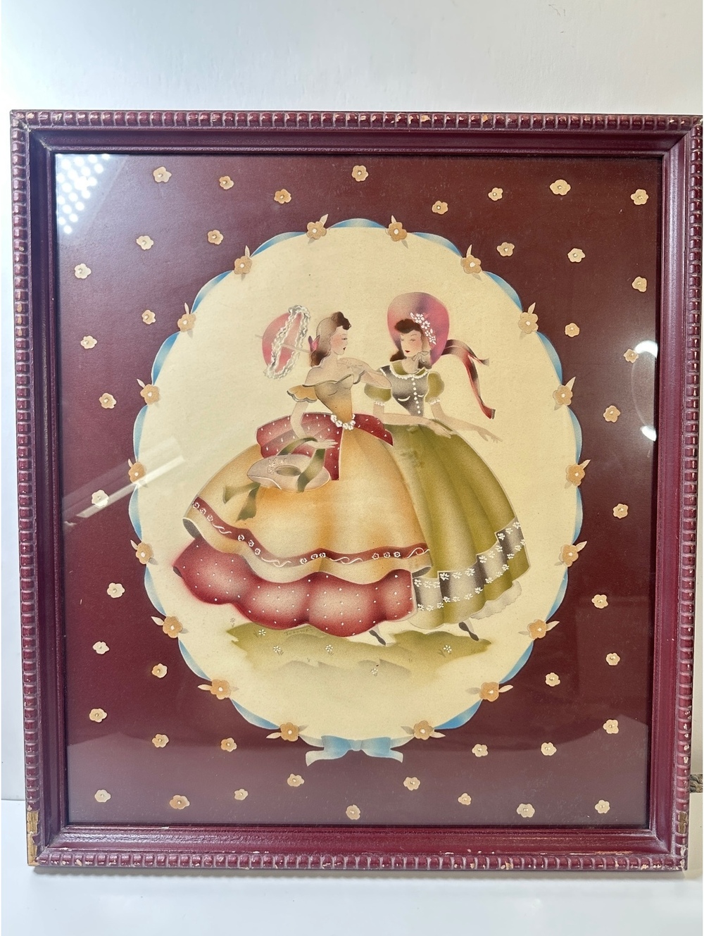 Beautytone Ladies C Terone Victorian Women Wood Frame Cottagecore Farmhouse